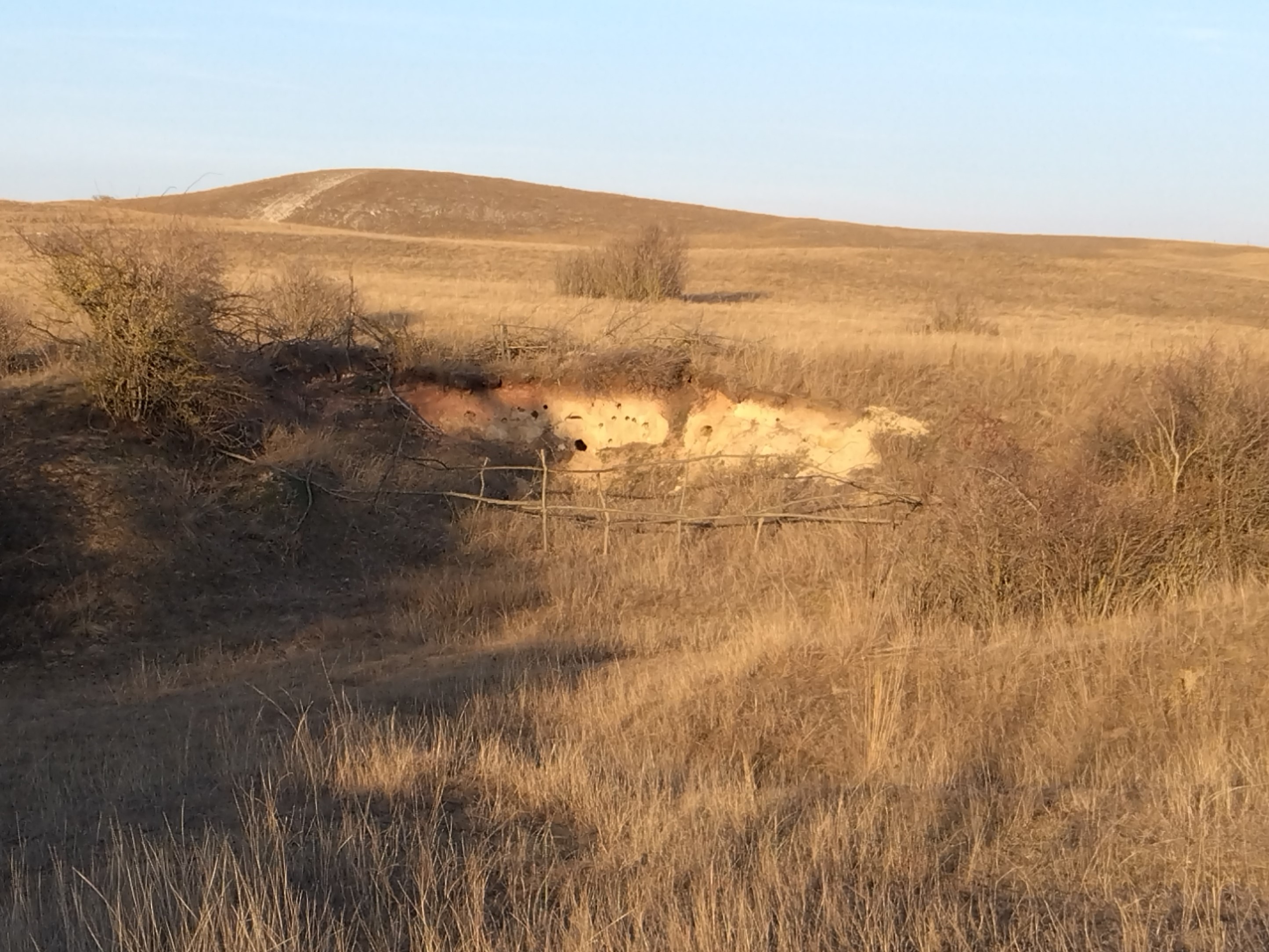 A felújítandó gyurgyalagos partfal