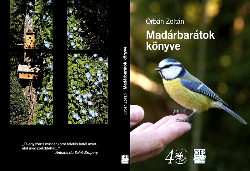 Orbán Zoltán - Madárbarátok könyve (Cser Kiadó, 2013) külső borító.
