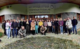 A „Vasi természetvédelmi konferencia 2023” résztvevői.  Kőszeg 2023. november 11. (Fotó: dr. Németh Csaba)