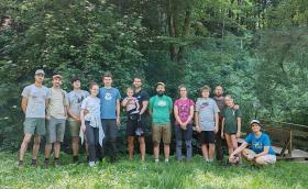 Csoportkép a túra résztvevőivel