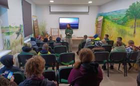 Foglalkozás az MME Szalakóta Látogatóközpontban