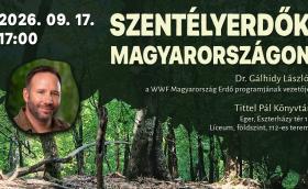 Dr. Gálhidy László előadása az Egri Természetvédelmi Klubban