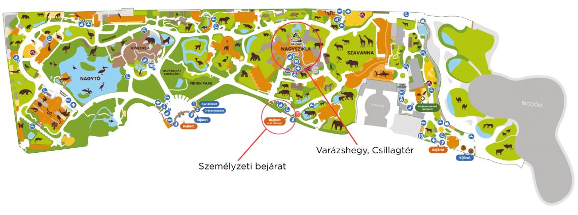 Állatkert térkép küldöttközgyűlésre 