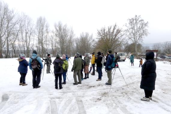 Induláskor a csapat