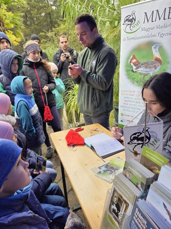 MFN bemutató madárgyűrűzés