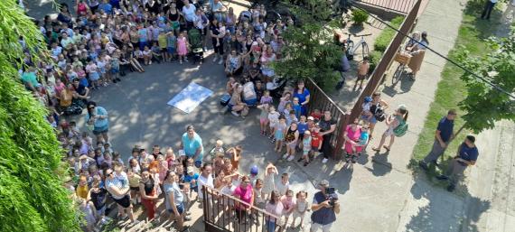 Fehér gólya bemutatógyűrűzés