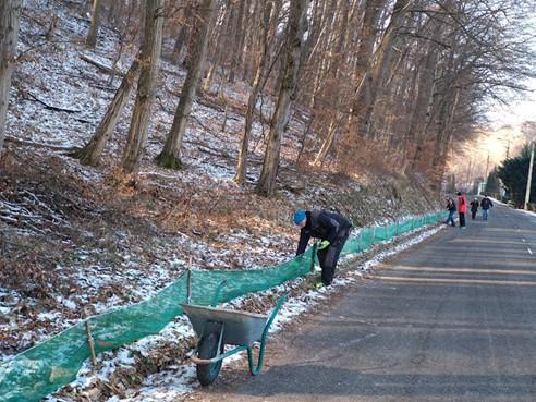 Békamentő hálók kihelyezése Orfűn