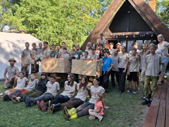 VI. Fehértói Madarász Utánpótlás Tábor csoportkép ( Fotó: Nesztor Karolina)