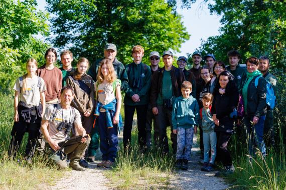 Búbos banka gyűrűzésen készült csoportkép ( Fotó: Simon Tamás)