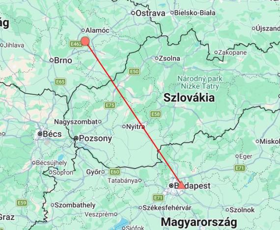 A Csehotszágban gyűrűzött nádi tücsökmadár útja